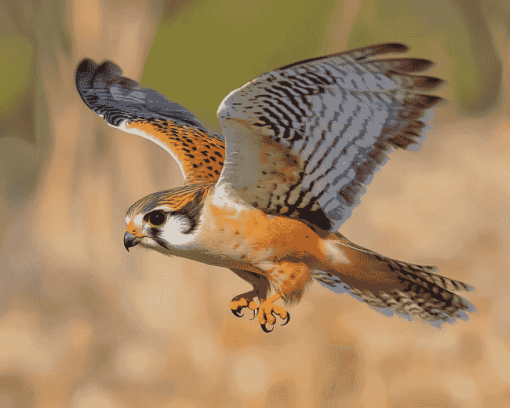 Majestic Kestrel Bird Diamond Painting