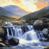 Majestic Mourne Waterfalls Diamond Painting