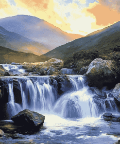 Majestic Mourne Waterfalls Diamond Painting