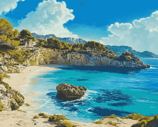 Mallorca Beaches Diamond Painting