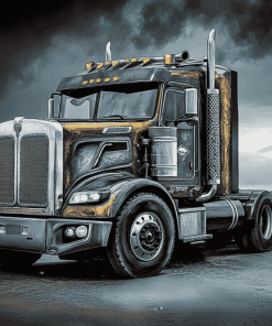 Man Truck Engines Diamond Painting