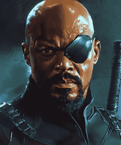 Marvel Superhero Nick Fury Diamond Painting