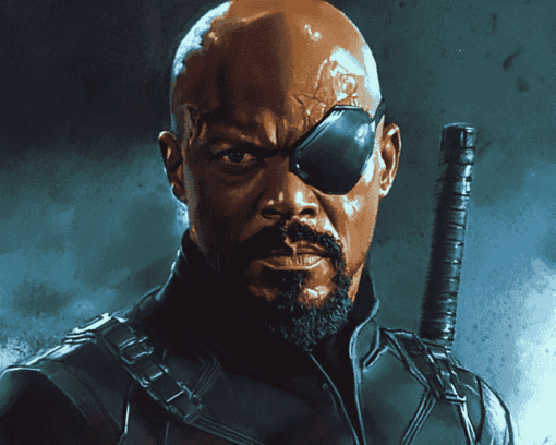 Marvel Superhero Nick Fury Diamond Painting