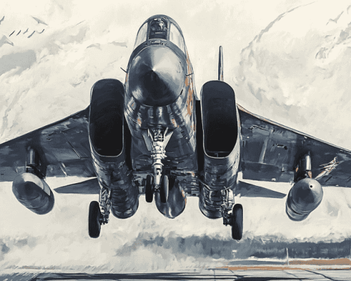 McDonnell Douglas F4 Jet Diamond Painting