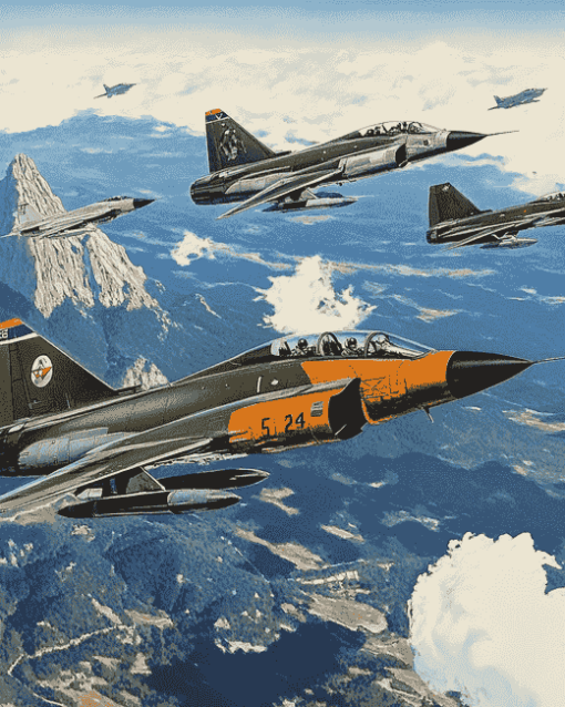 Mcdonnell Douglas F4 Jet Diamond Painting