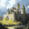 Medieval Fantasy Castle Diamond Painting