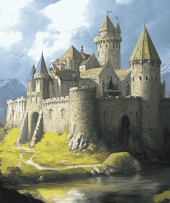 Medieval Fantasy Castle Diamond Painting