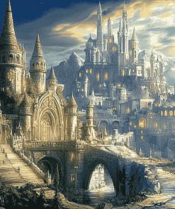 Medieval Fantasy Castle Diamond Painting