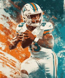 Miami Dolphins Football Diamond Painting