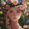 Midsommar Girls Floral Diamond Painting