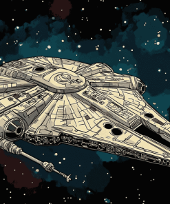 Millennium Falcon Star Wars Diamond Painting