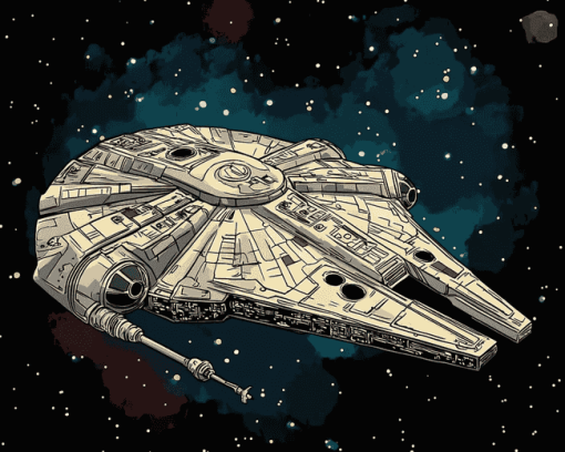 Millennium Falcon Star Wars Diamond Painting