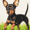 Miniature Pinscher Puppy Diamond Painting