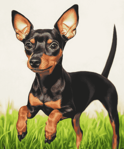 Miniature Pinscher Puppy Diamond Painting