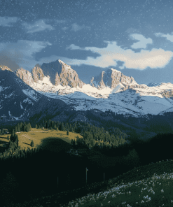 Mondovi Mountain Landscapes Diamond Painting