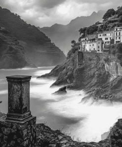 Monochrome Fruttuoso Italy Diamond Painting