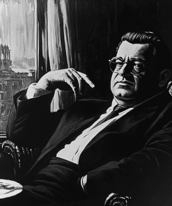 Monochrome Mario Puzo Diamond Painting