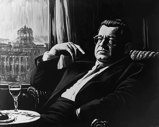 Monochrome Mario Puzo Diamond Painting