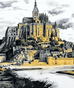 Mont Saint Michel Castle Diamond Painting