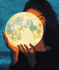 Moonlit Woman Diamond Painting