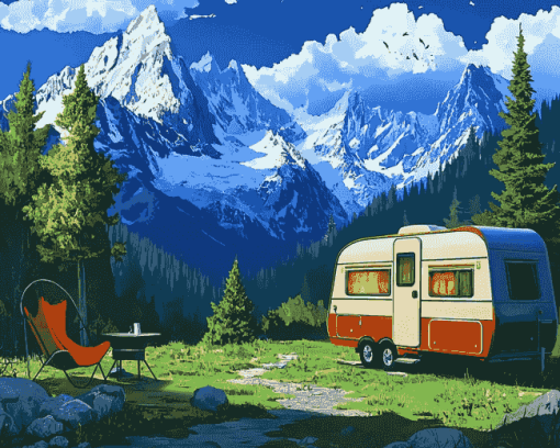 Motor Home Adventure Diamond Painting