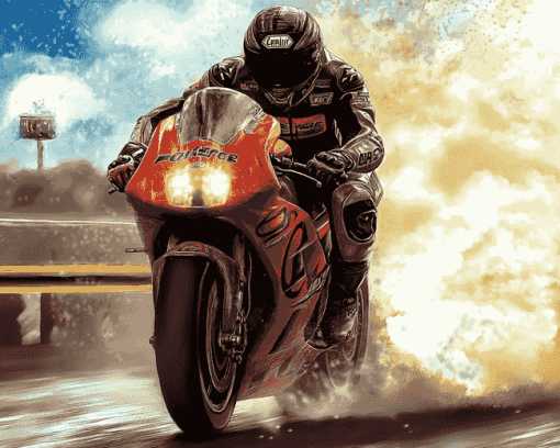 Motorcycle Racing Enthusiast Diamond Painting