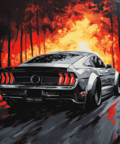 Mustang Eleanor Engine Diamond Painting