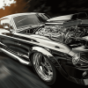 Mustang Eleanor Performance Engines Diamond Painting