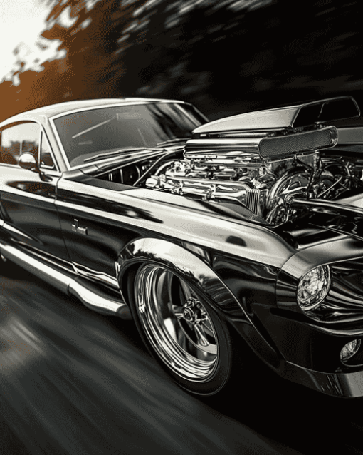 Mustang Eleanor Performance Engines Diamond Painting