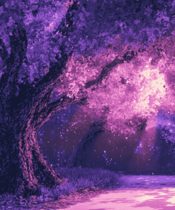 Mystical Fantasy in Purple Diamond Painting