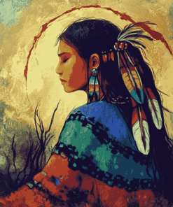 Native American Women Diamond Painting