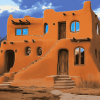 New Mexico Houses Diamond Painting