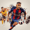 Neymar Football Icon Diamond Painting