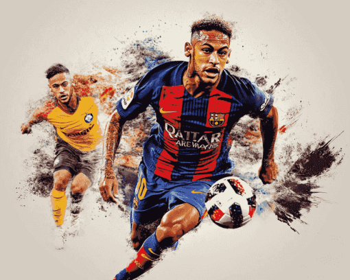 Neymar Football Icon Diamond Painting