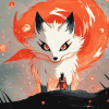 Nine Tail Fox Anime Diamond Painting