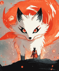 Nine Tail Fox Anime Diamond Painting