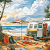 Oceanside Airstream Adventure Diamond Painting