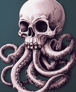 Octopus Skull Diamond Painting