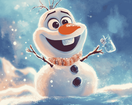 Olaf Frozen Snowman Diamond Painting