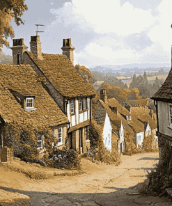 Old England Village Scenes Diamond Painting