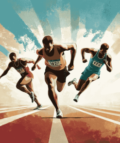 Olympic Runners Animation Diamond Painting