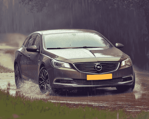 Opel Insignia in Rain Diamond Painting