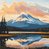 Oregon Mountain Landscapes Diamond Painting