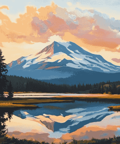 Oregon Mountain Landscapes Diamond Painting