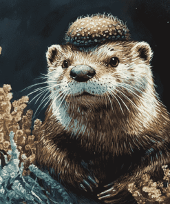 Otter Mustelinae Diamond Painting