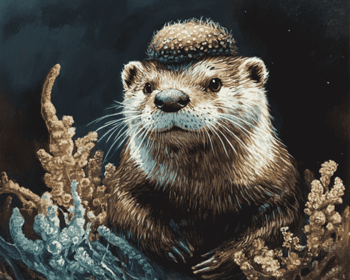 Otter Mustelinae Diamond Painting