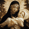 Our Lady Of The Ilies Vintage Diamond Painting