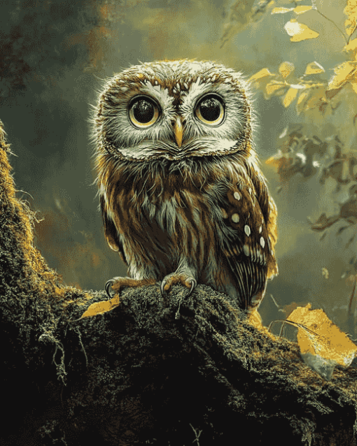 Owl Night Birds Diamond Painting