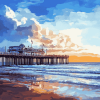 Paignton Beach Seascape Diamond Painting