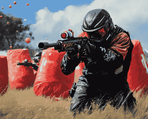 Paintball Game Diamond Painting